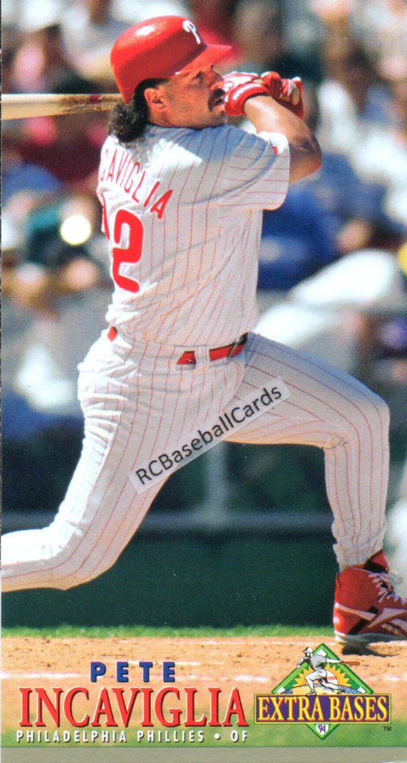 1994 Pete Incaviglia, Phillies, 1 Fleer Extra Bases #336, Itm#B283
