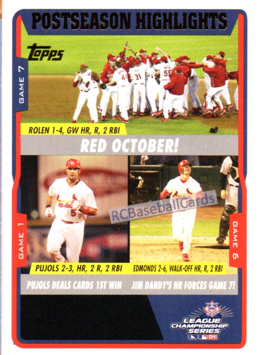 St Louis Cardinals 2005 Topps Total Team 25 Baseball Card Set Limited Edition Factory Sealed 