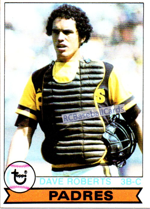 Dave Roberts (1978) San Diego Padres Vintage Baseball Postcard PCSP