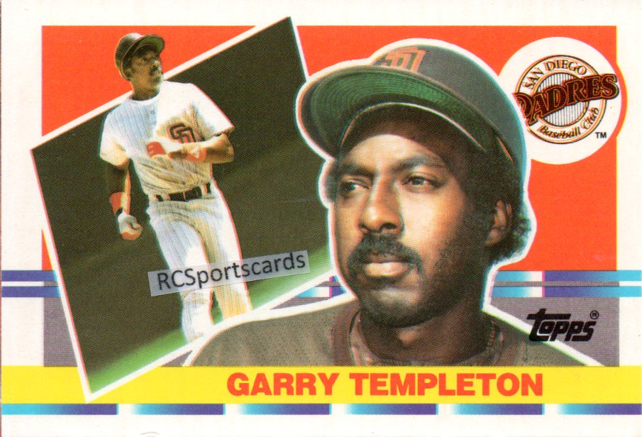 1989 Topps GARY TEMPLETON Baseball Card #121. SAN DIEGO PADRES.