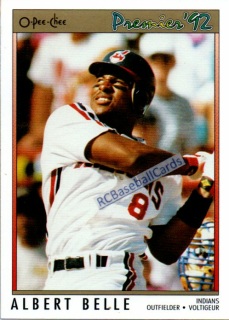 Albert Belle - Indians #105 Fleer 1992 Baseball Trading Card