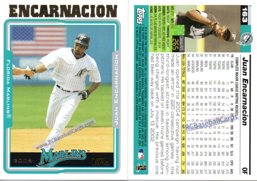 marlins baseball cards
