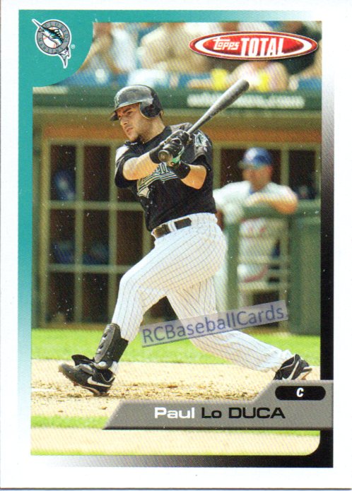 Paul LoDuca autographed baseball card (Florida Marlins) 2005 Topps #539