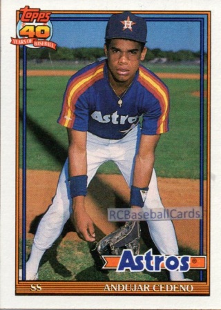 1991 Topps Rafael Ramirez Houston Astros #423