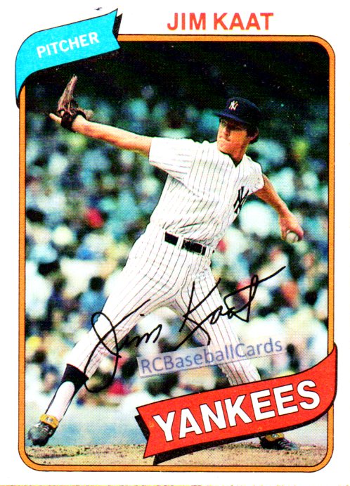 1980 - 1981 New York Yankees Vintage Baseball Cards - Baseball Cards by ...