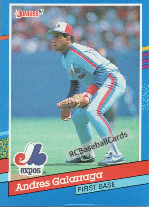 Baseball Card Andres Galarraga 1991 Score # 443 Mint Montreal Expos