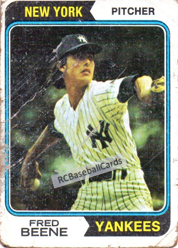 FAIR Yankees Baseball Card 1974 Topps # 529 Horace Clarke New York Yankees Deans Cards 1.5 