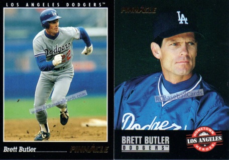 1993 SP #91 Brett Butler NM-MT Los Angeles Dodgers Baseball :  Collectibles & Fine Art