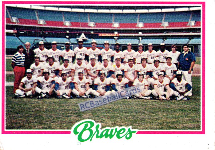 1978 - 1979 Atlanta Braves Baseball Traing Cards - Baseball Cards