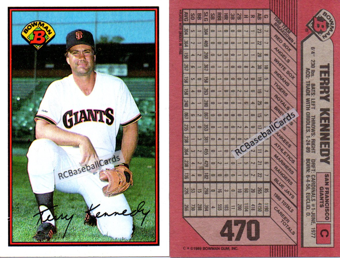 Baseball Cards 1989 San Francisco Giants Team Setclark -  Ireland