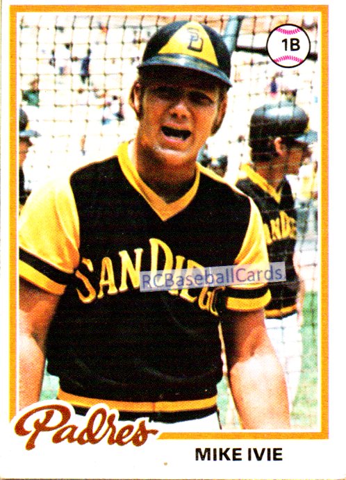 1978 - 1979 San Diego Padres Vintage Baseball Trading Cards - Baseball  Cards by RCBaseballCards